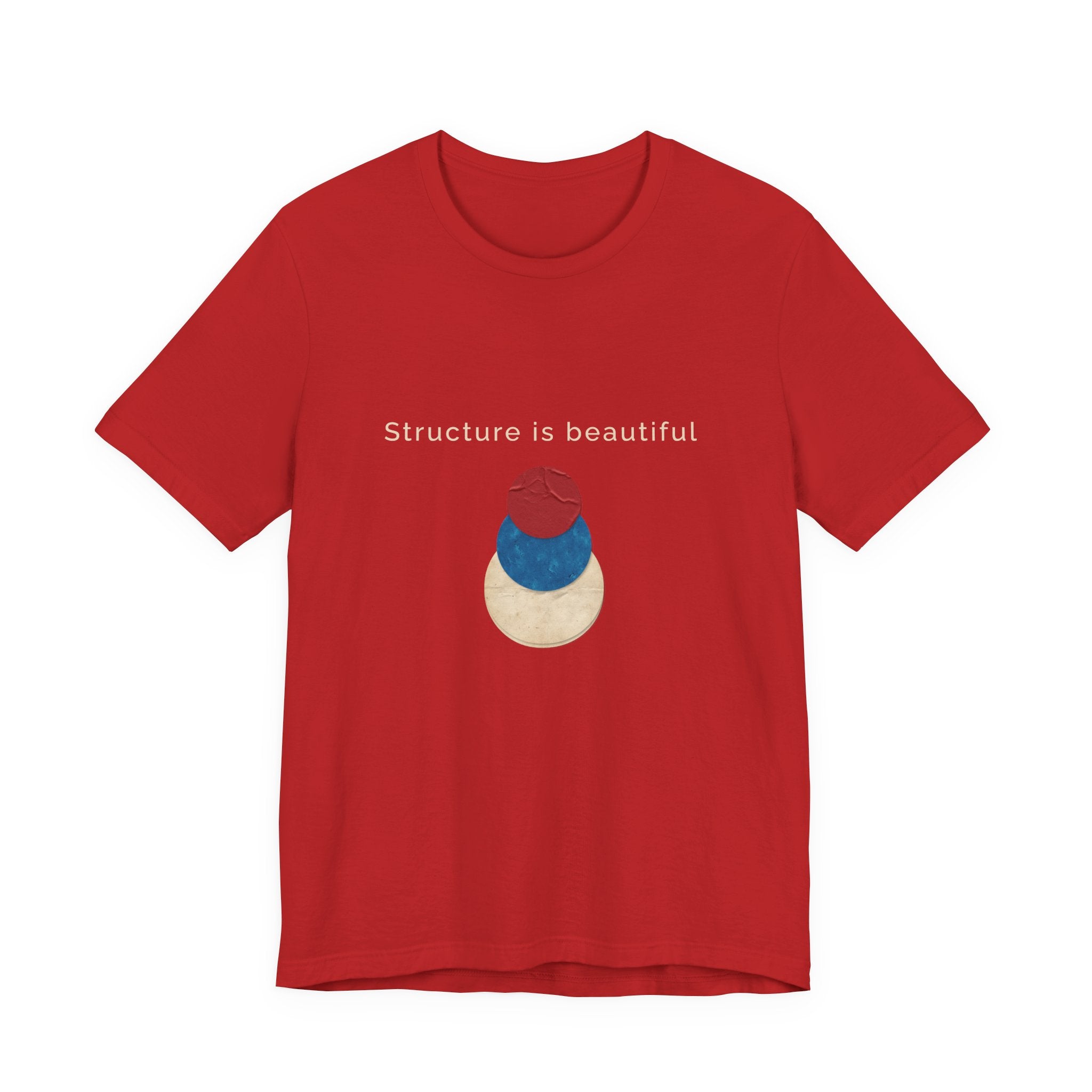 Structure Is Beautiful | Women's Motivational Graphic stacked circles T-Shirt