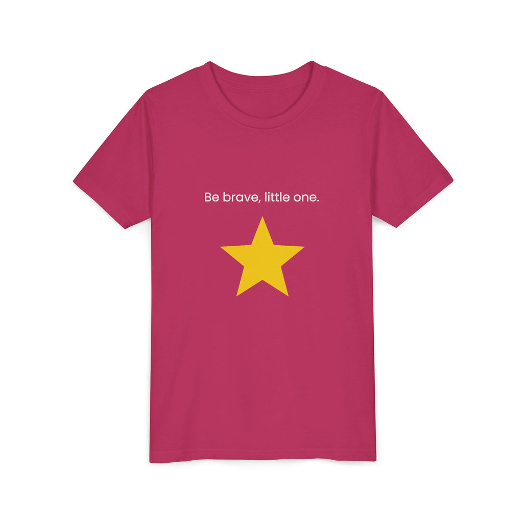 Be Brave Little One | Kids Motivational Graphic Minimalistic Golden Star T-Shirt