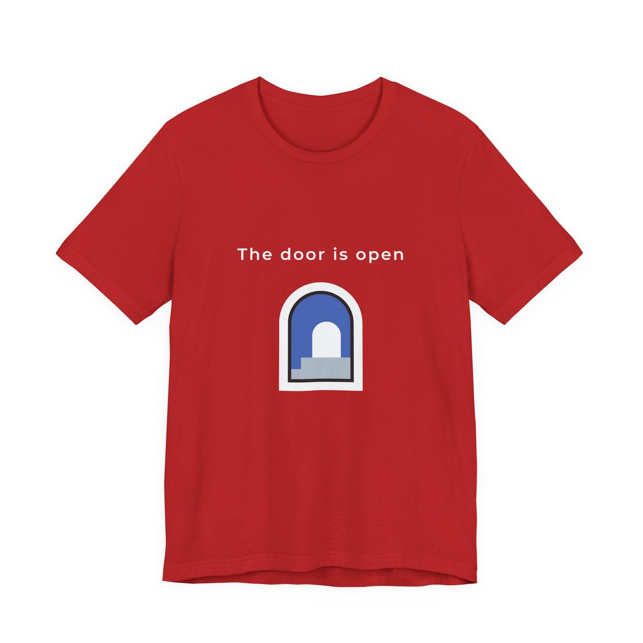The Door Is Open | Men's Motivational Graphic Door T-Shirt