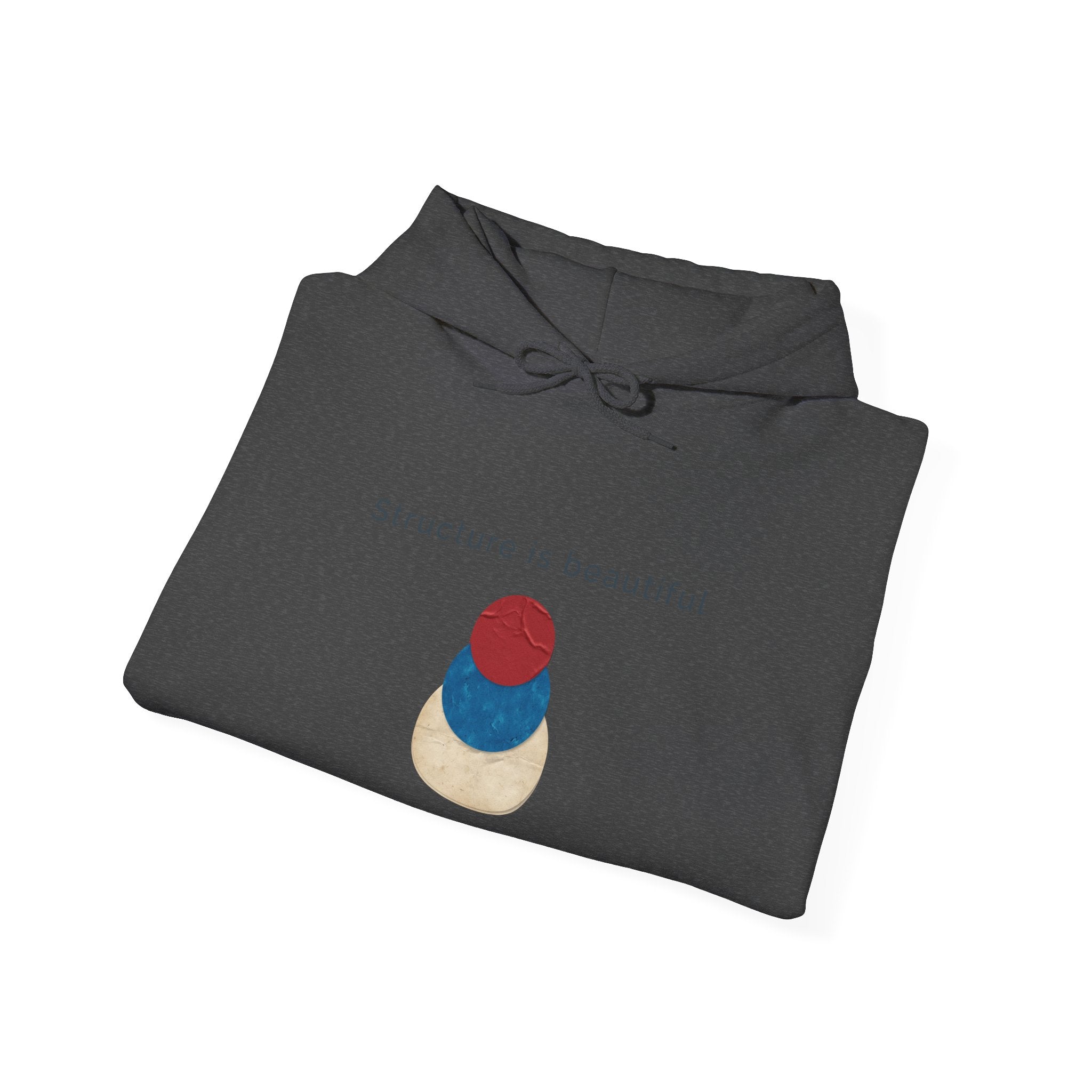 Structure Is Beautiful | Women's Motivational Graphic stacked circles Hoodie