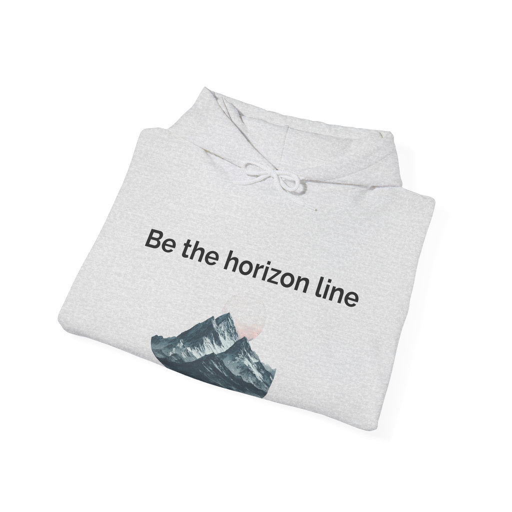 Be the horizon Line | Women's Motivational Graphic Mountain Wave Sunrise Hoodie