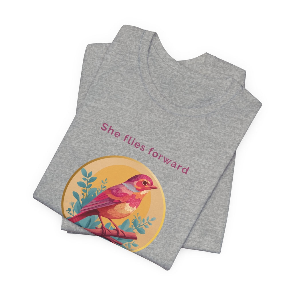 She Flies Forward | Women's Motivational Graphic Soft Ascent T-Shirt