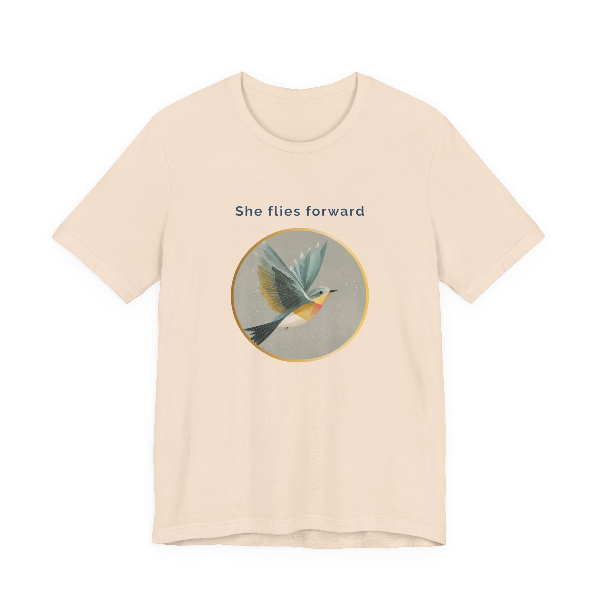 She Flies Forward | Women's Motivational Graphic Quiet Lift T-Shirt