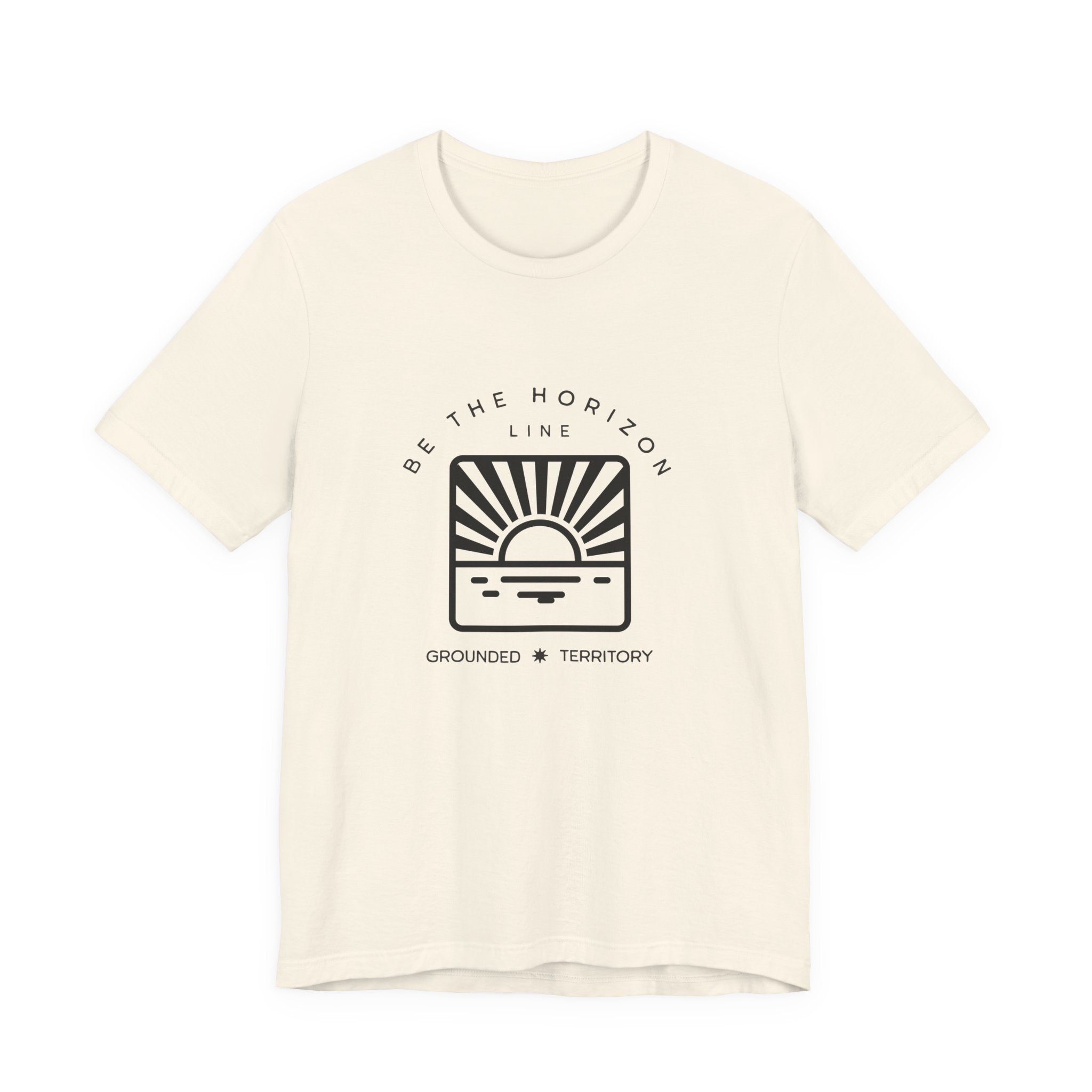 Be the horizon Line | Women's Motivational Graphic Batch Mountain Sunrise T-Shirt