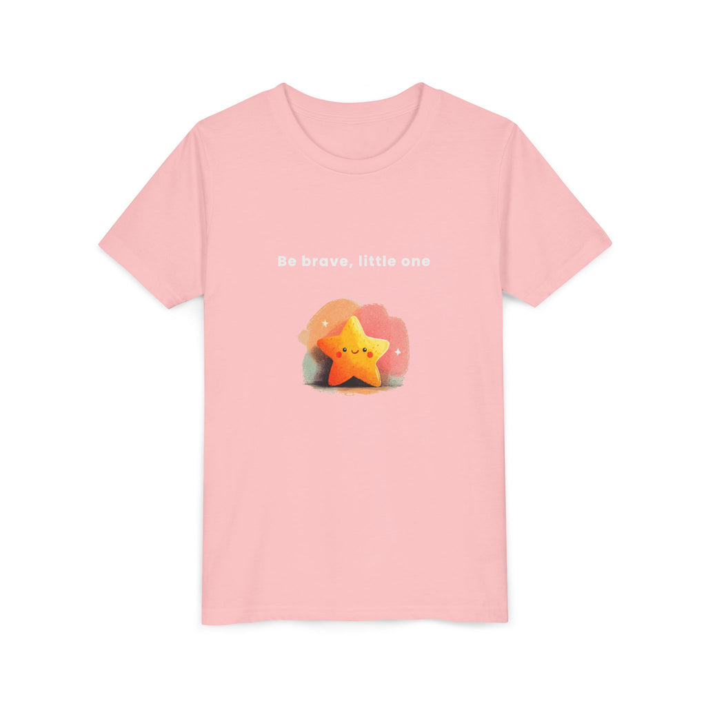 Be Brave Little One | Kids Motivational Graphic Soft Smile Star T-Shirt