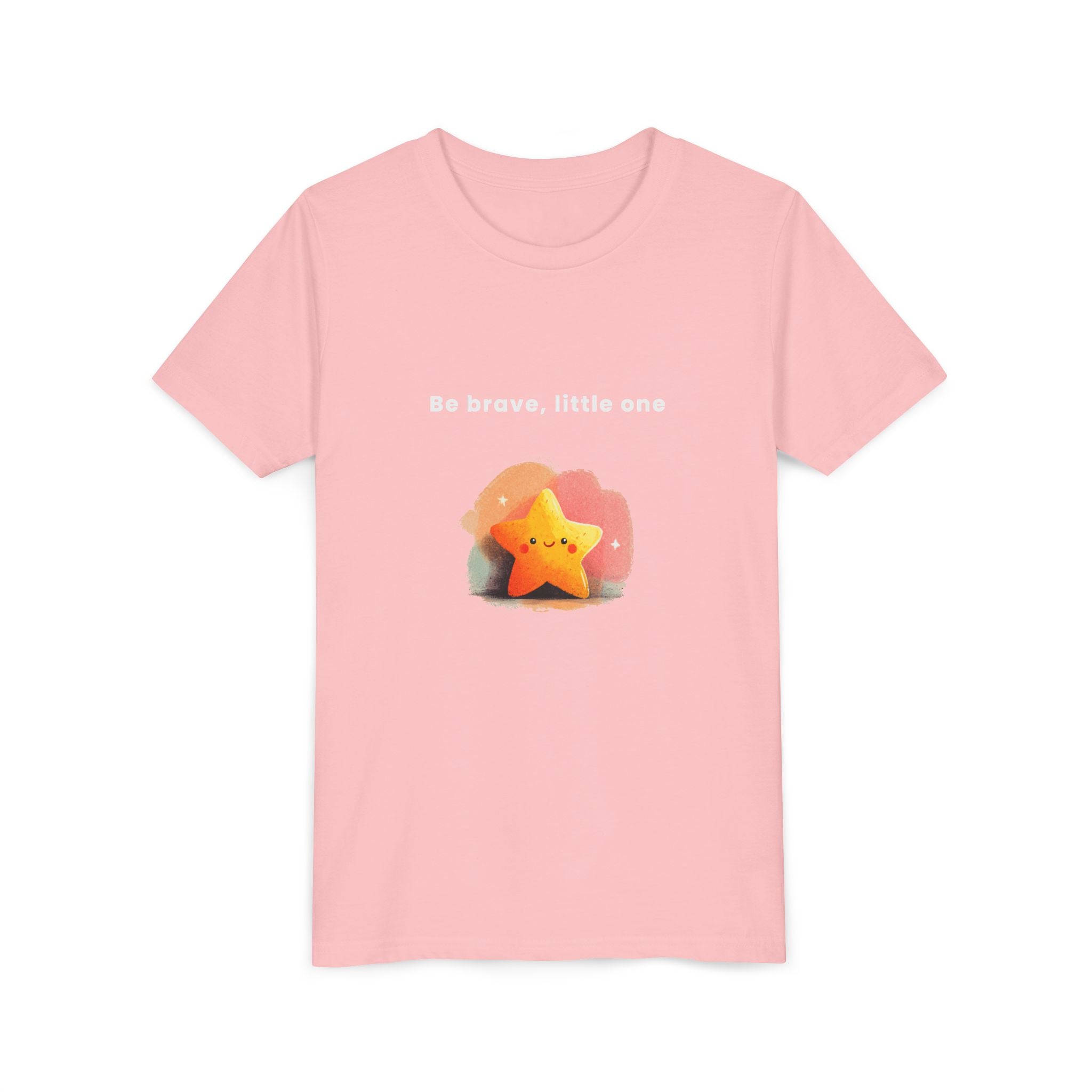 Be Brave Little One | Kids Motivational Graphic Soft Smile Star T-Shirt