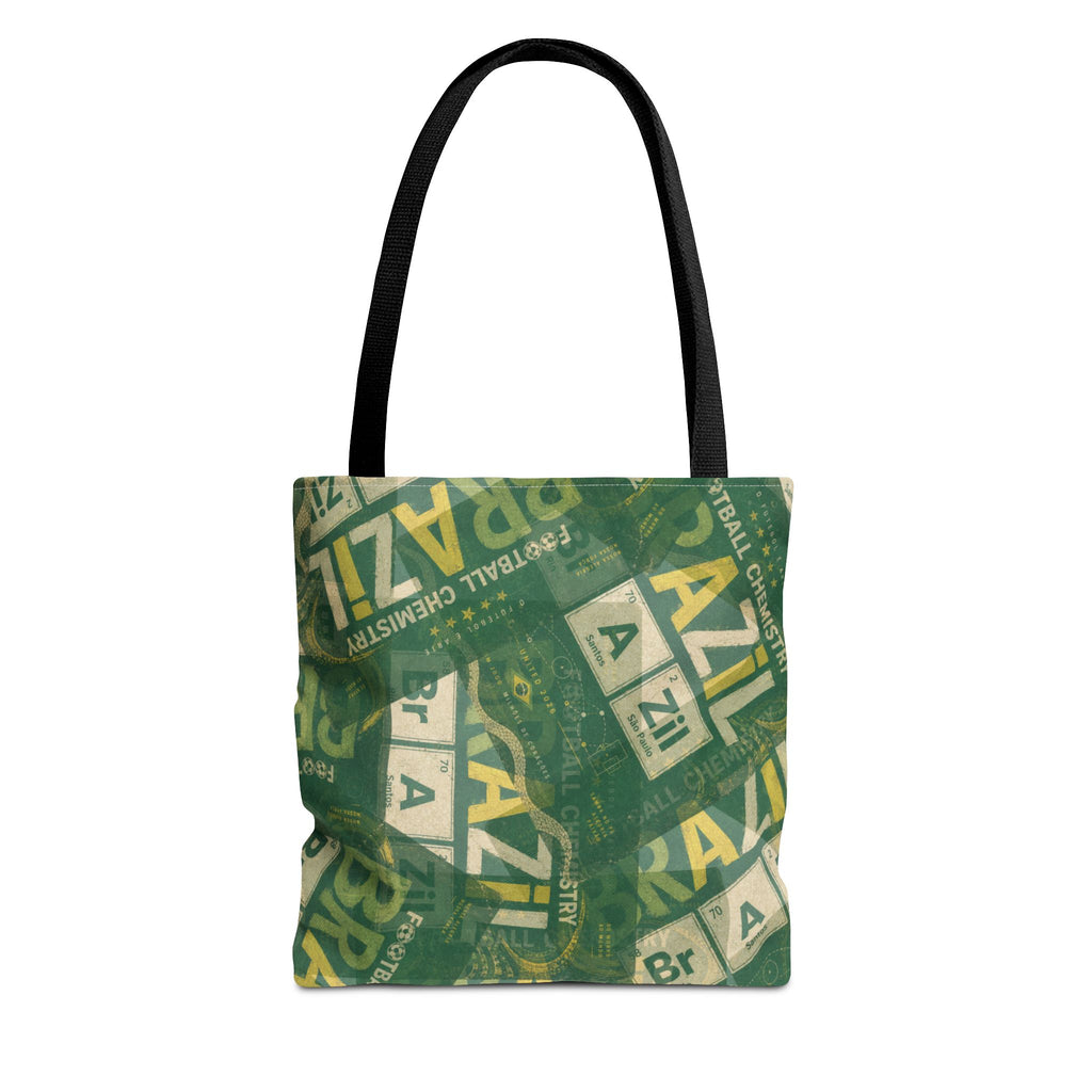 Brazil Football Tote Bag | Green, gold, and chemistry.