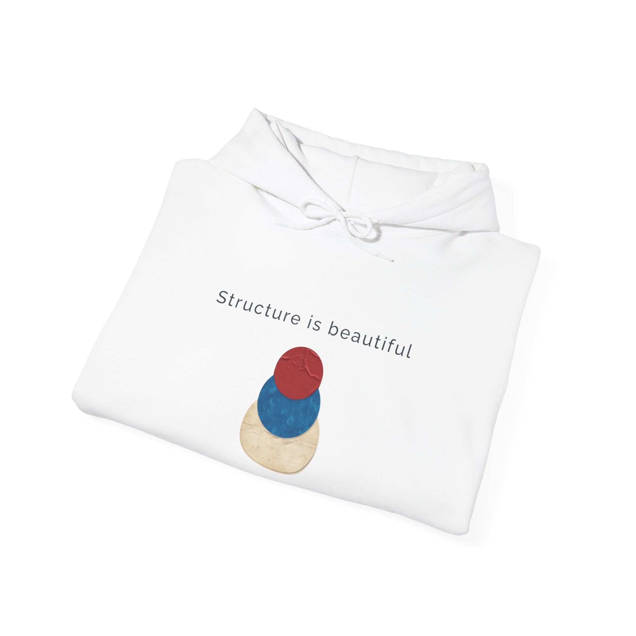 Structure Is Beautiful | Women's Motivational Graphic stacked circles Hoodie