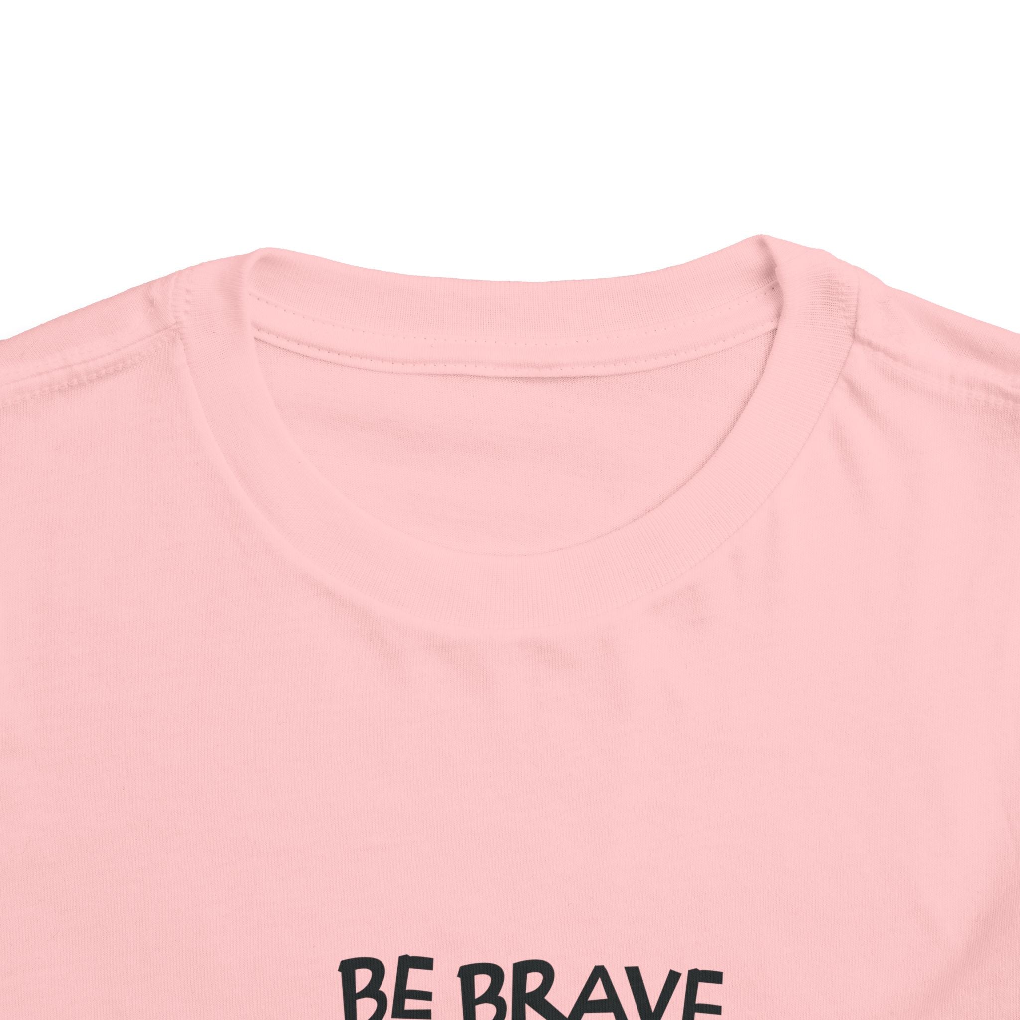 Be Brave Little One | Toddler Motivational Graphic Cute Tiger T-Shirt