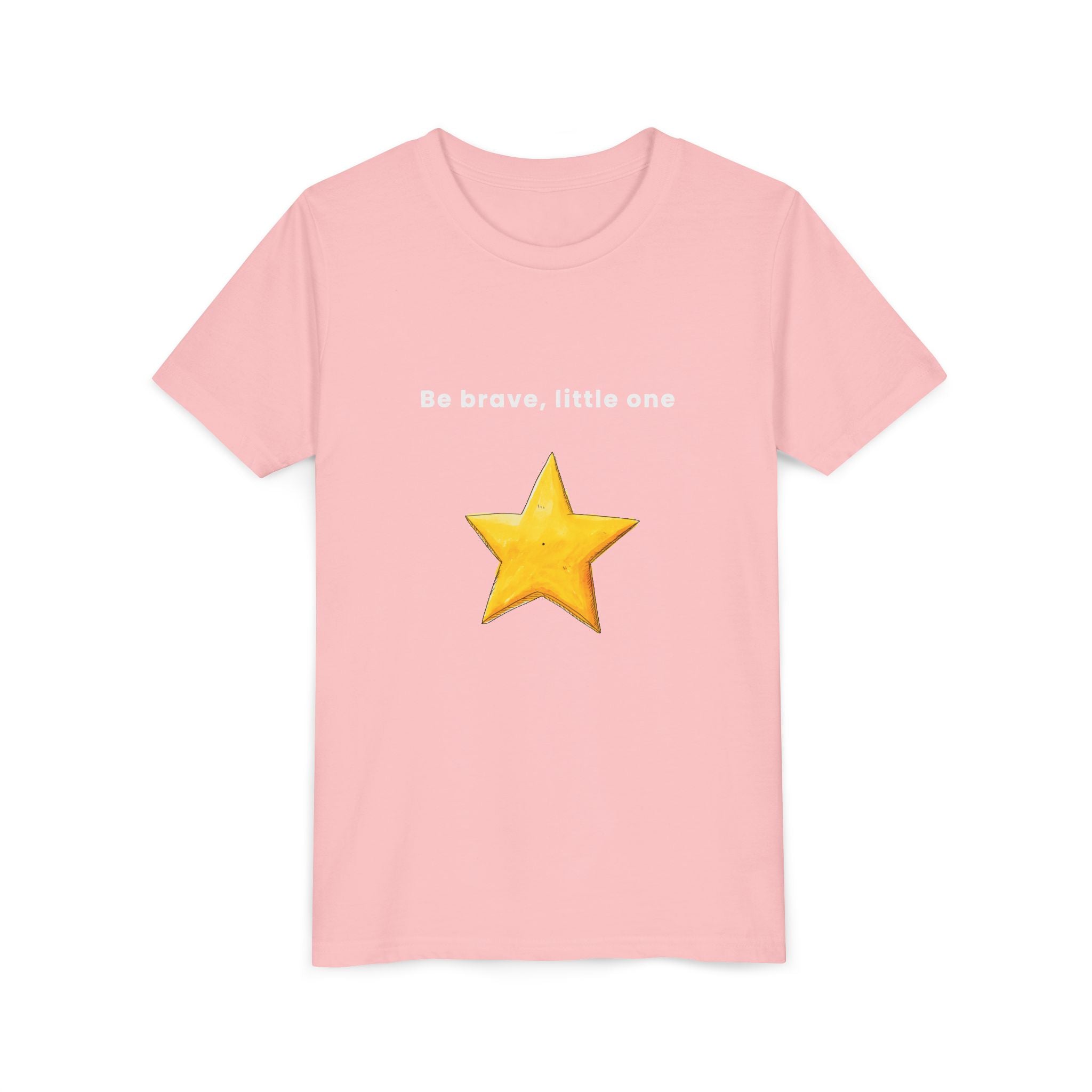 Be Brave Little One | Kids Motivational Graphic Handdrawn Star T-Shirt