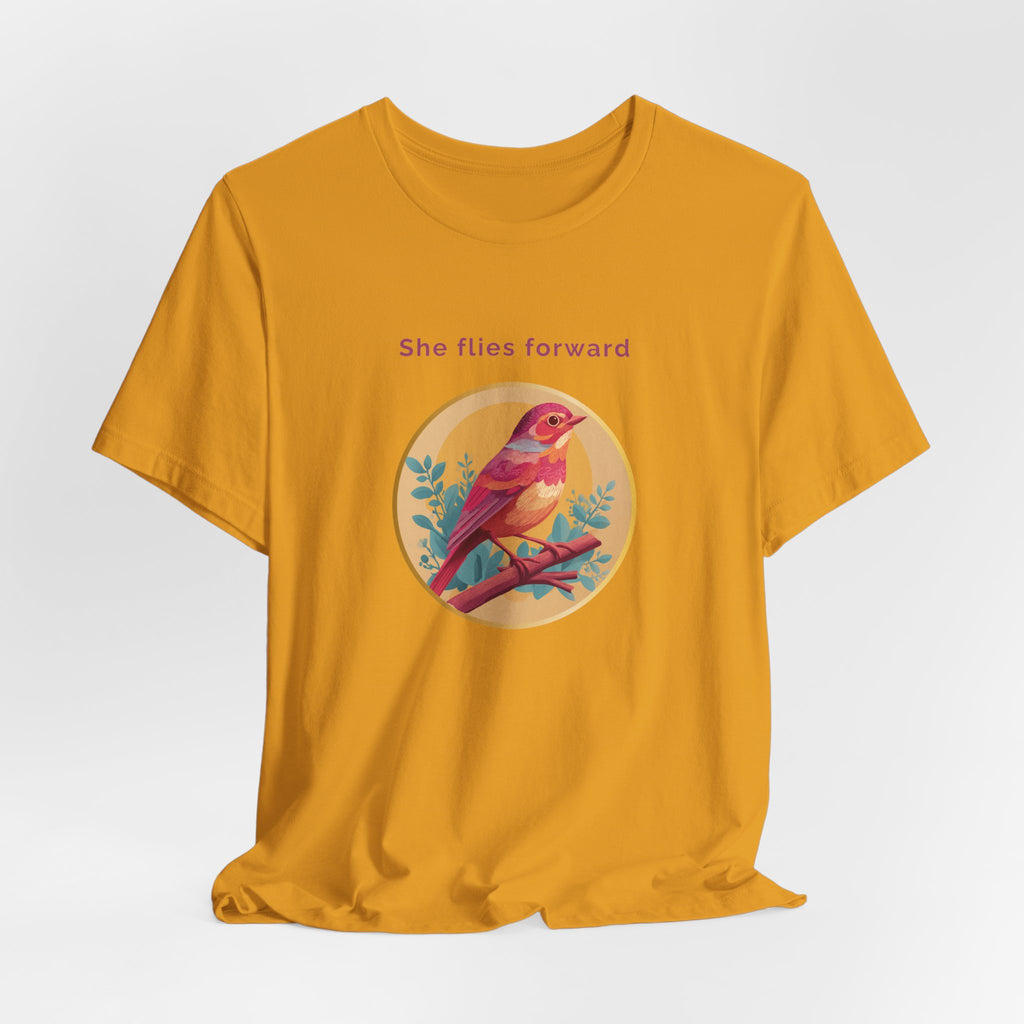 She Flies Forward | Women's Motivational Graphic Soft Ascent T-Shirt