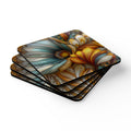 Sculpted Bloom Coasters - 3D Embroidery-Style Botanical Coasters motivational design
