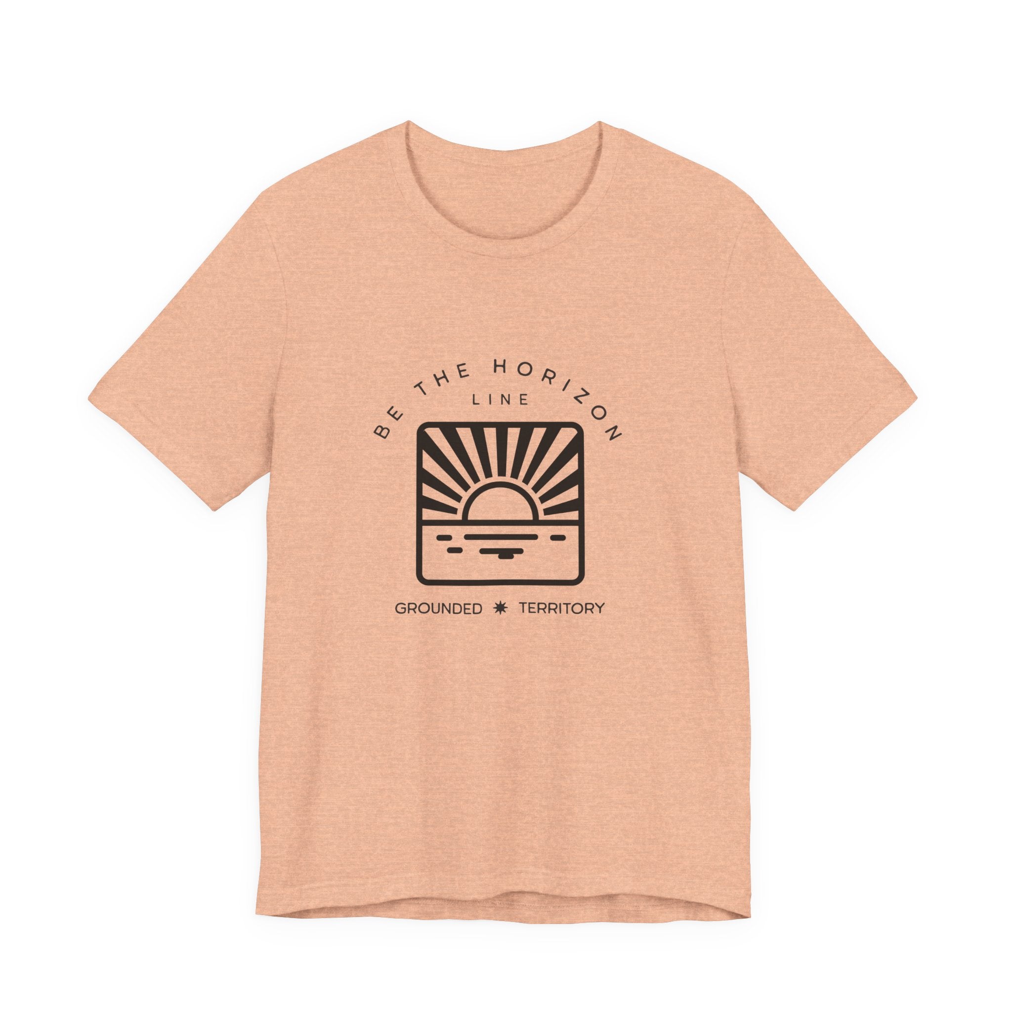 Be the horizon Line | Women's Motivational Graphic Batch Mountain Sunrise T-Shirt