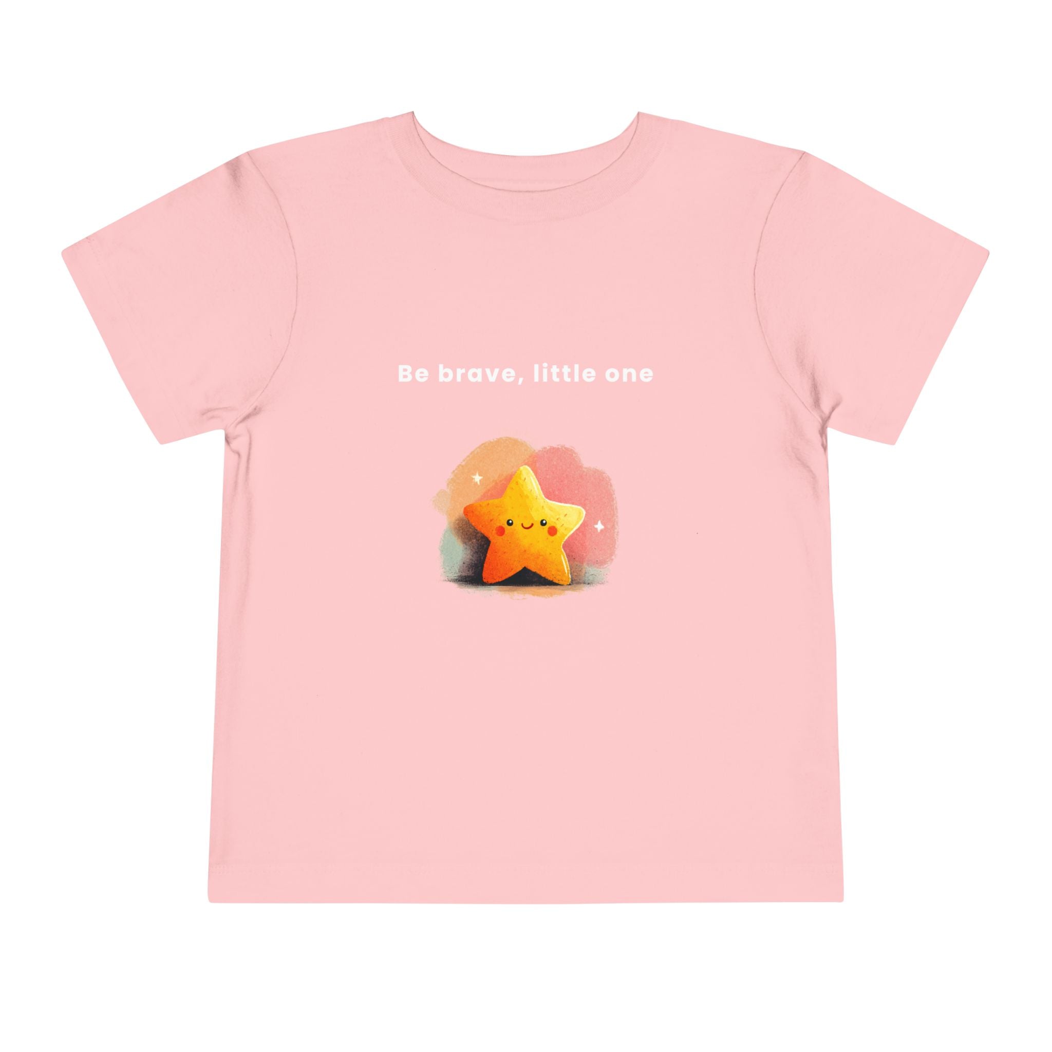 Be Brave Little One | Toddler Motivational Graphic Soft Smile Star T-Shirt