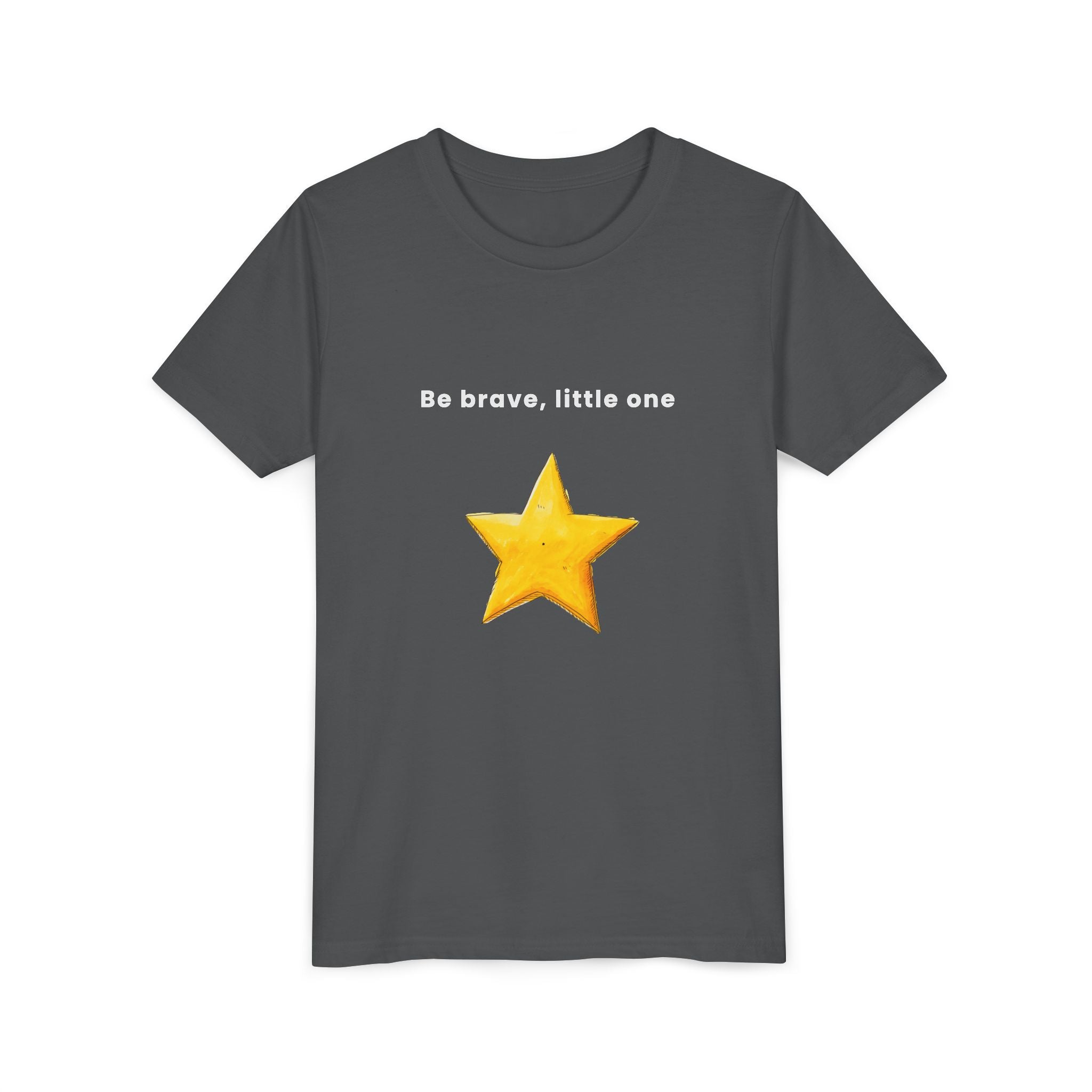 Be Brave Little One | Kids Motivational Graphic Handdrawn Star T-Shirt