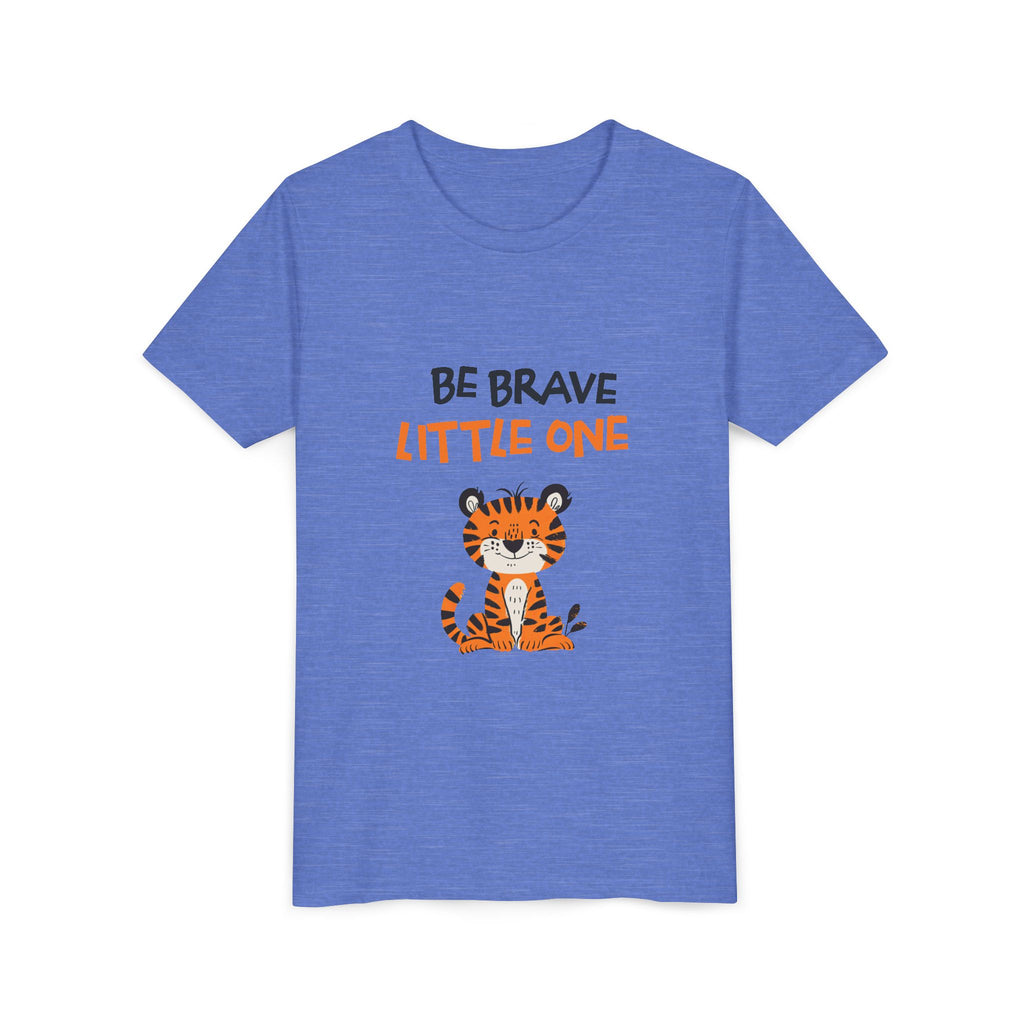 Be Brave Little One | Kids Motivational Graphic Cute Tiger T-Shirt