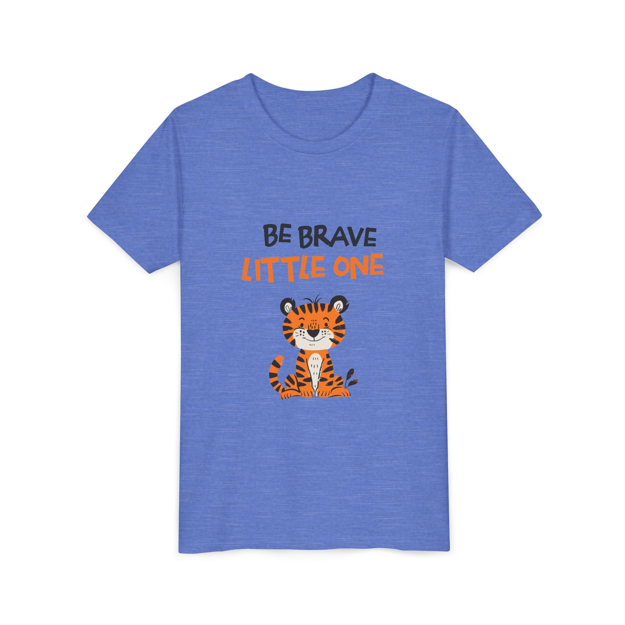 Be Brave Little One | Kids Motivational Graphic Cute Tiger T-Shirt