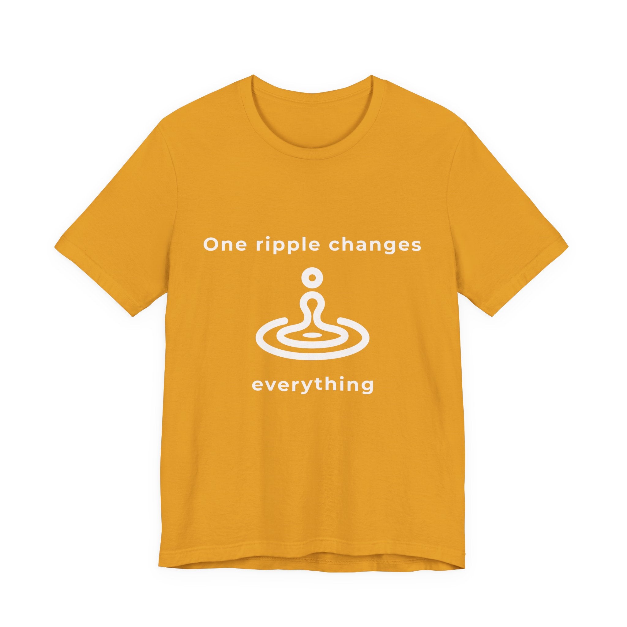 One ripple changes everything | Men's Motivational Graphic Water Ripple T-Shirt