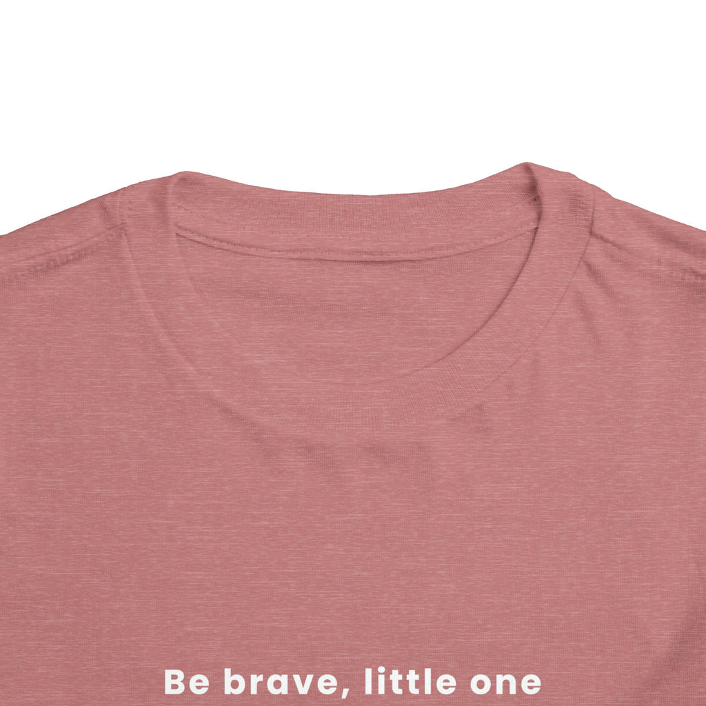 Be Brave Little One | Toddler Motivational Graphic Bronze Star Badge T-Shirt