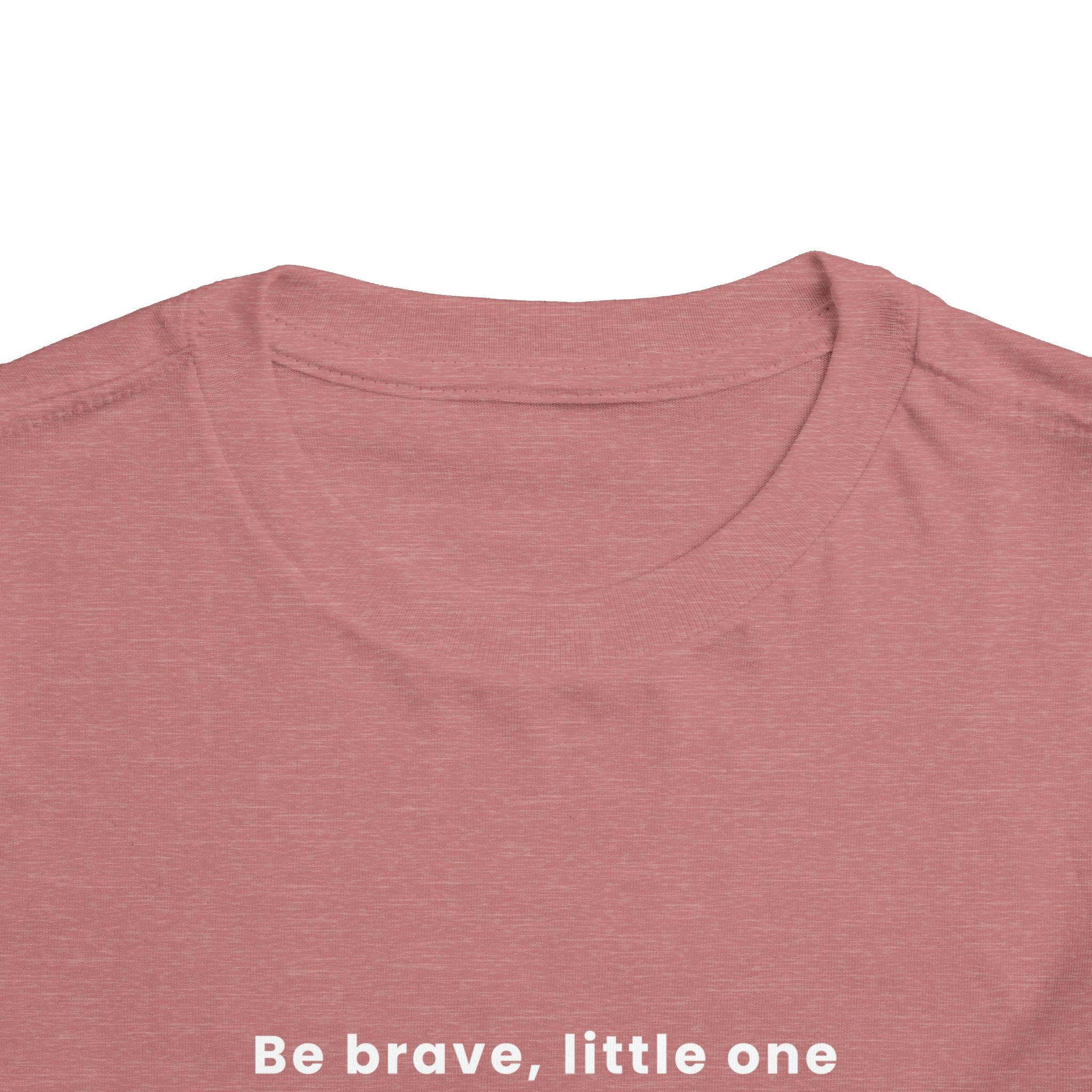 Be Brave Little One | Toddler Motivational Graphic Bronze Star Badge T-Shirt