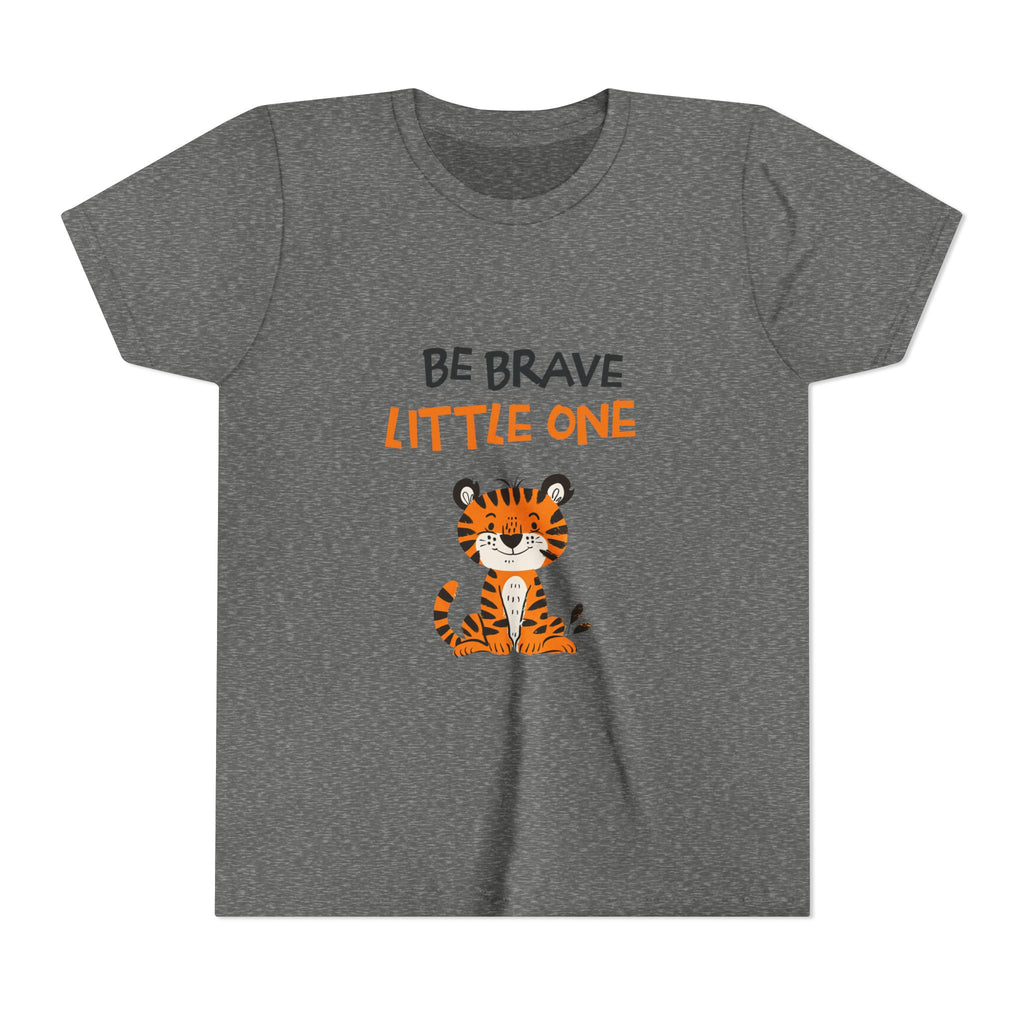 Be Brave Little One | Kids Motivational Graphic Cute Tiger T-Shirt