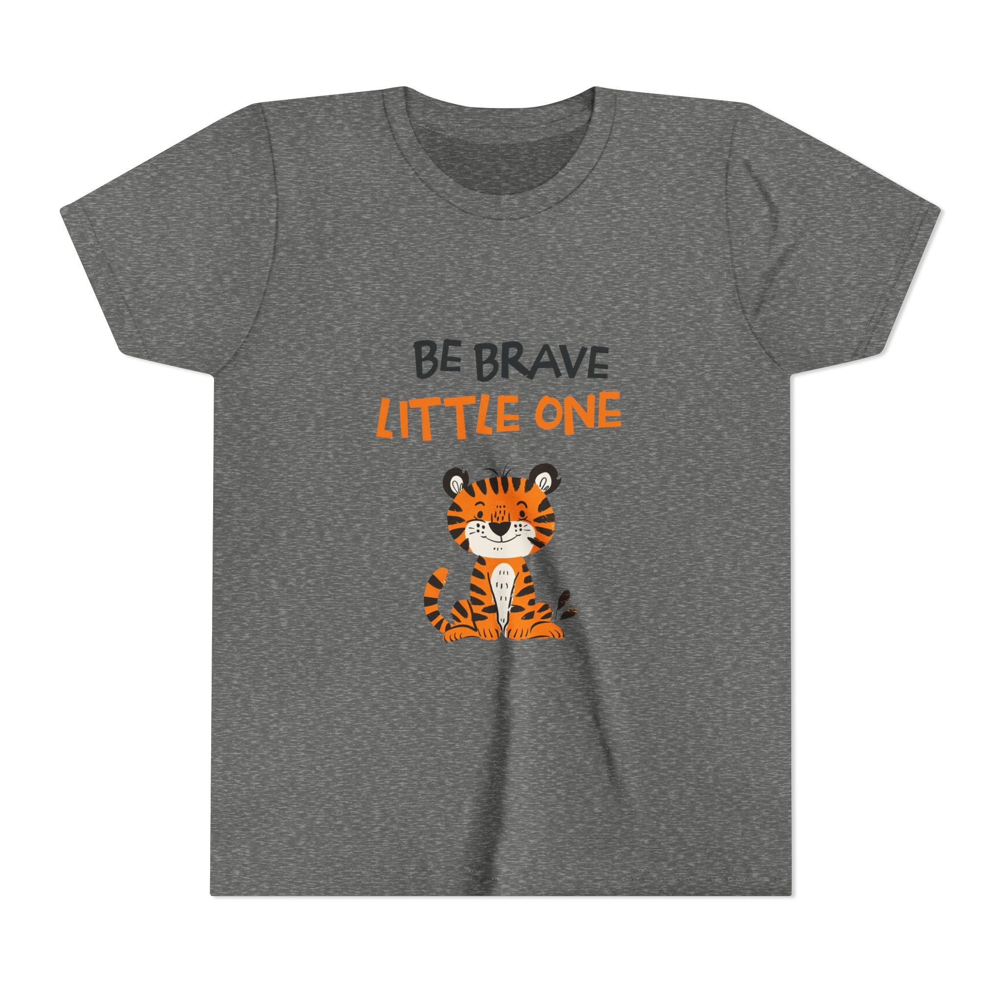 Be Brave Little One | Kids Motivational Graphic Cute Tiger T-Shirt