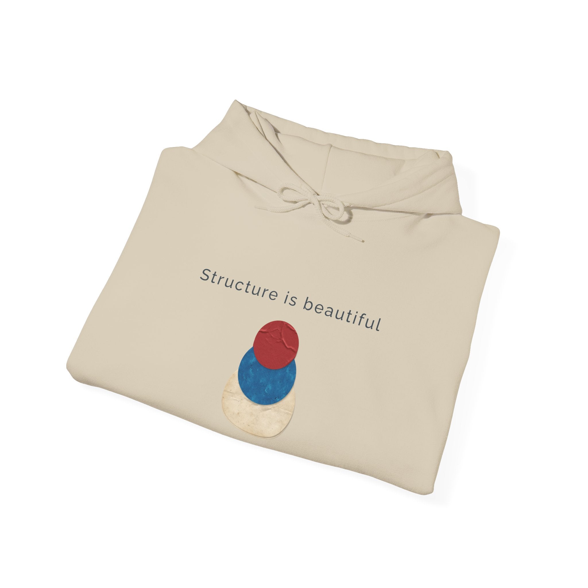 Structure Is Beautiful | Women's Motivational Graphic stacked circles Hoodie