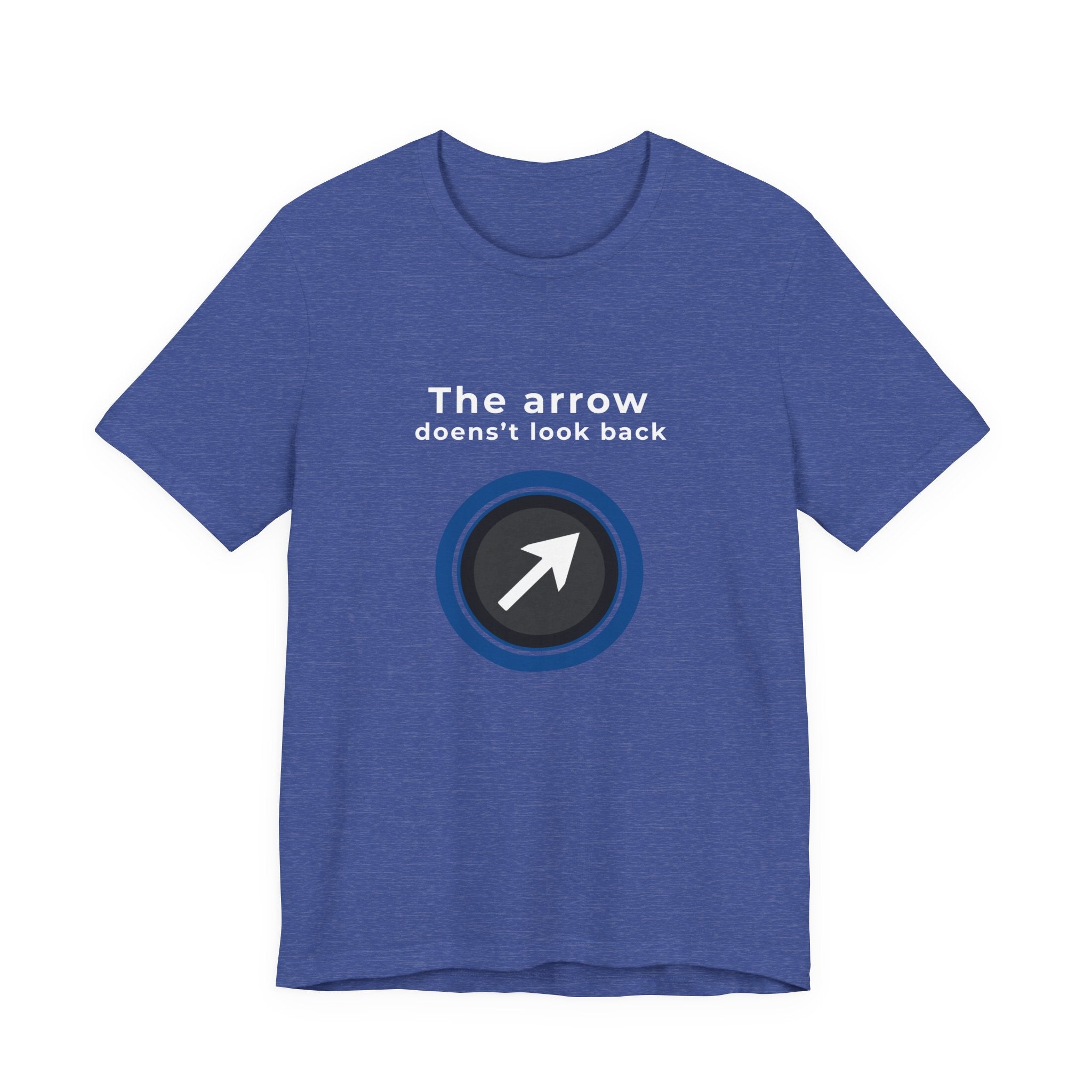 The Arrow Doesn't Look Back | Men's Motivational Graphic Arrcher Arrow T-Shirt