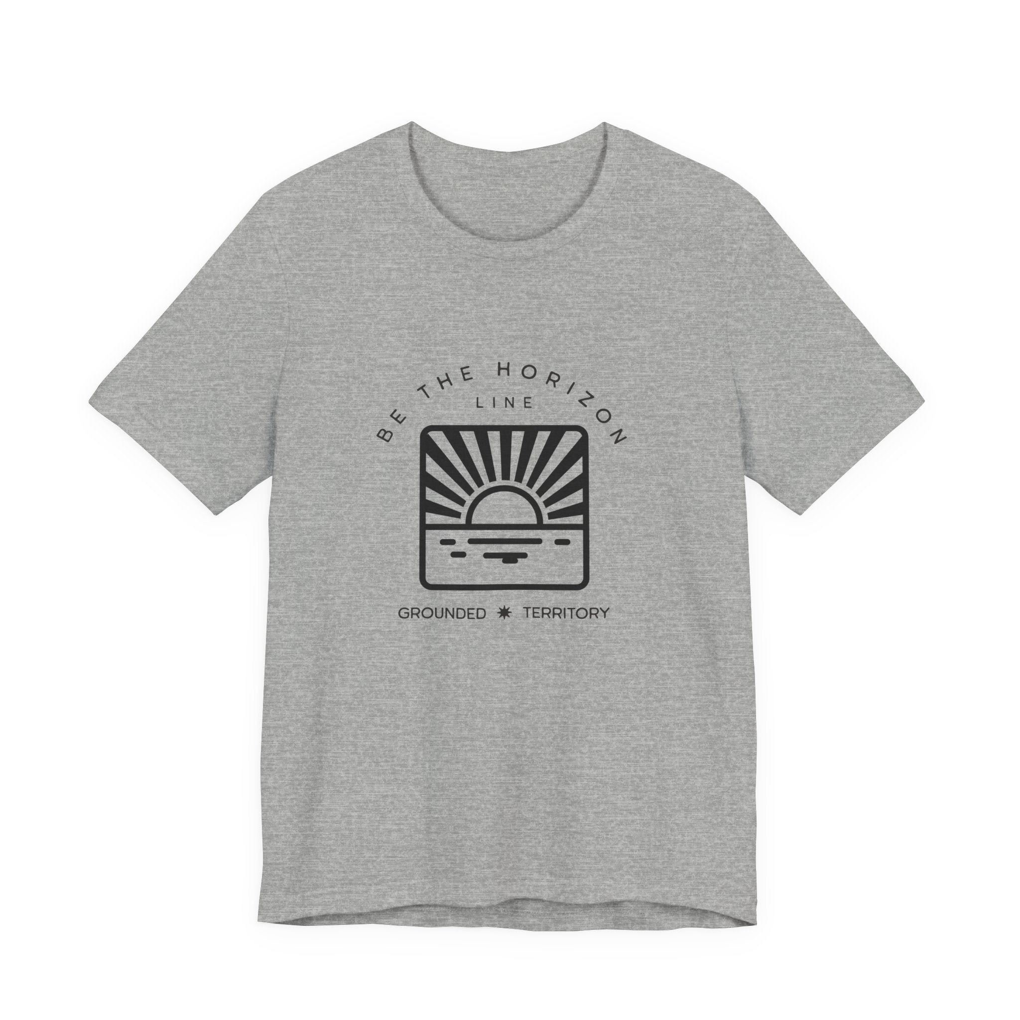 Be the horizon Line | Women's Motivational Graphic Batch Mountain Sunrise T-Shirt