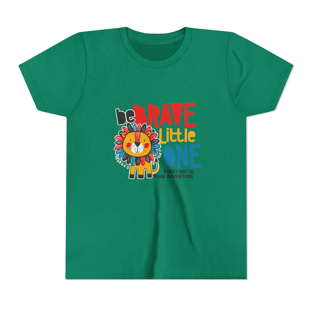 Be Brave Little One | Kids Motivational Graphic Cute Colourful Lion T-Shirt