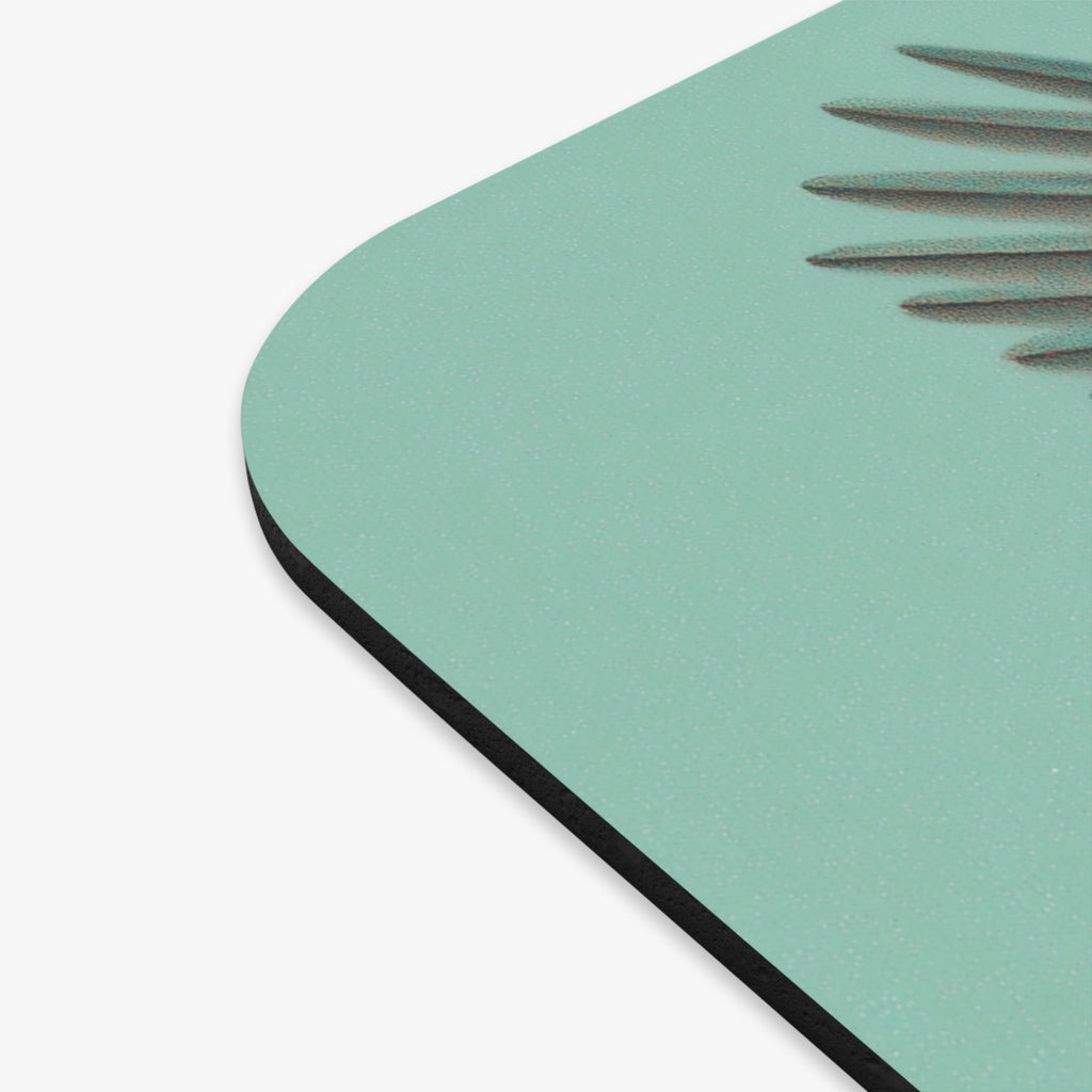 She Flies Forward Mousepad | Motivational Graphic Green Minimal