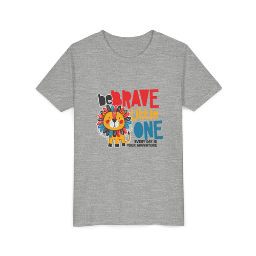 Be Brave Little One | Kids Motivational Graphic Cute Colourful Lion T-Shirt