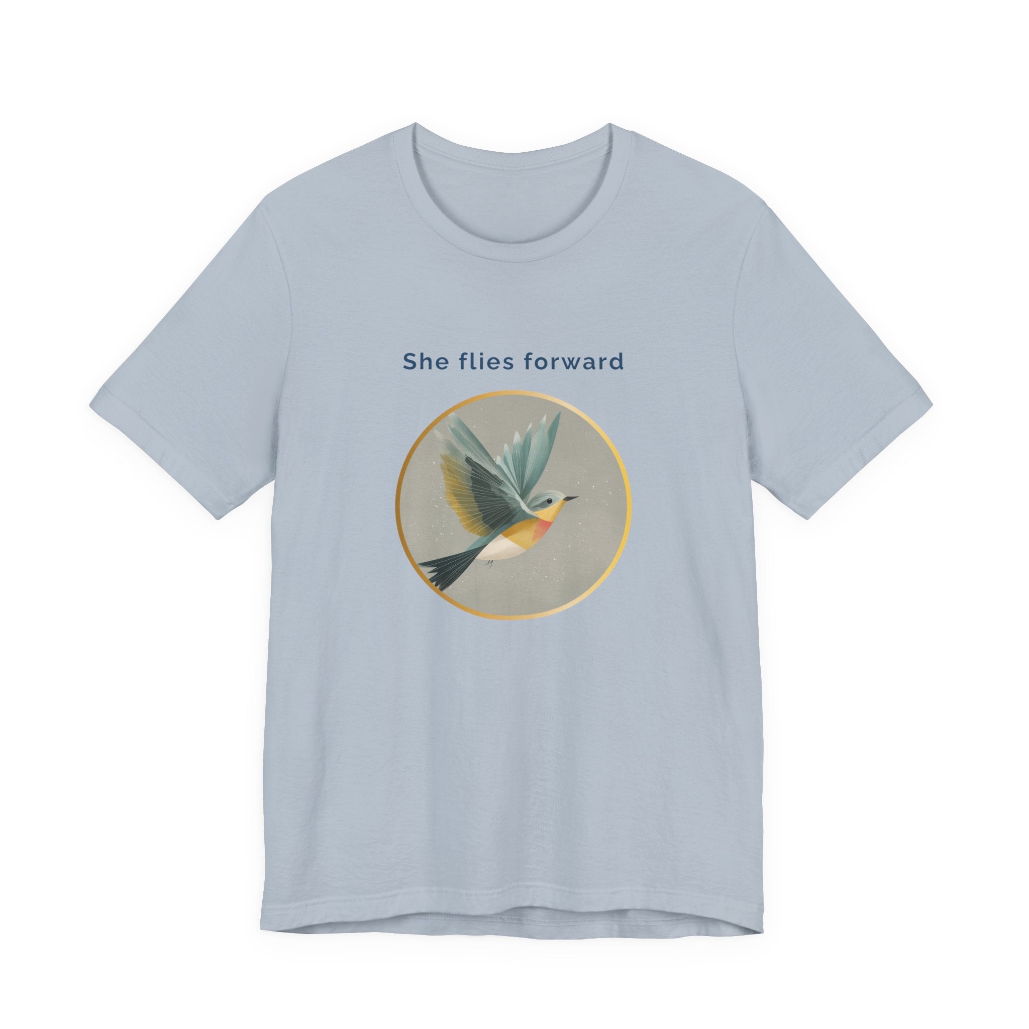 She Flies Forward | Women's Motivational Graphic Quiet Lift T-Shirt