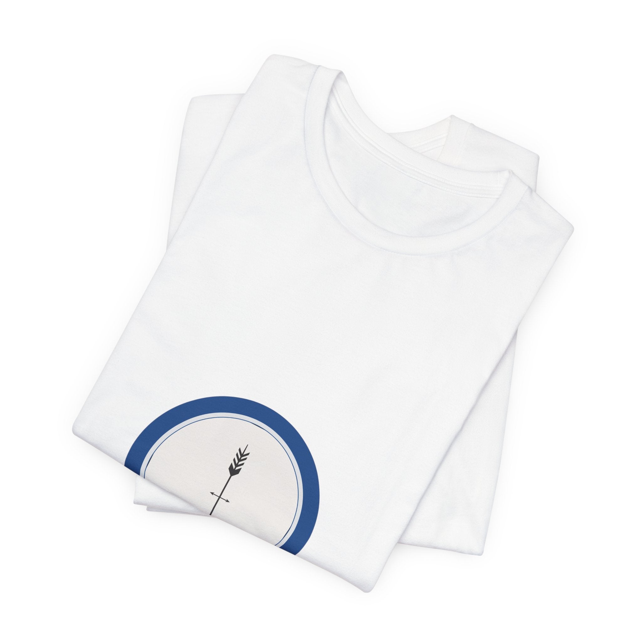 The Arrow Doesn't Look Back | Men's Motivational Graphic Compass Arrow T-Shirt