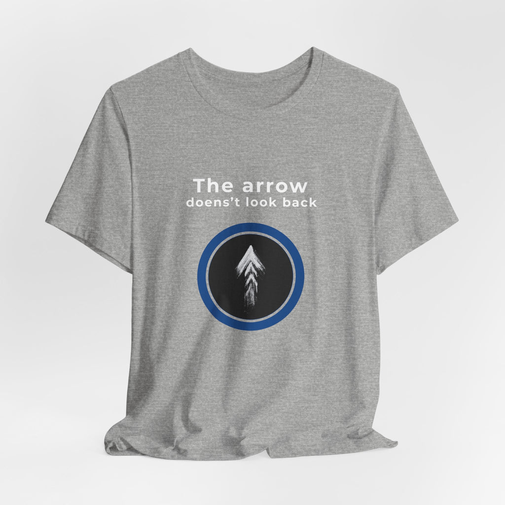The Arrow Doesn't Look Back | Men's Motivational Graphic Pine Arrow T-Shirt