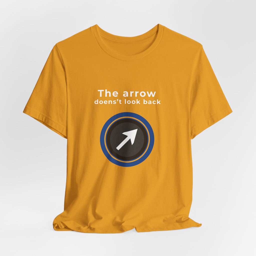 The Arrow Doesn't Look Back | Men's Motivational Graphic Arrcher Arrow T-Shirt