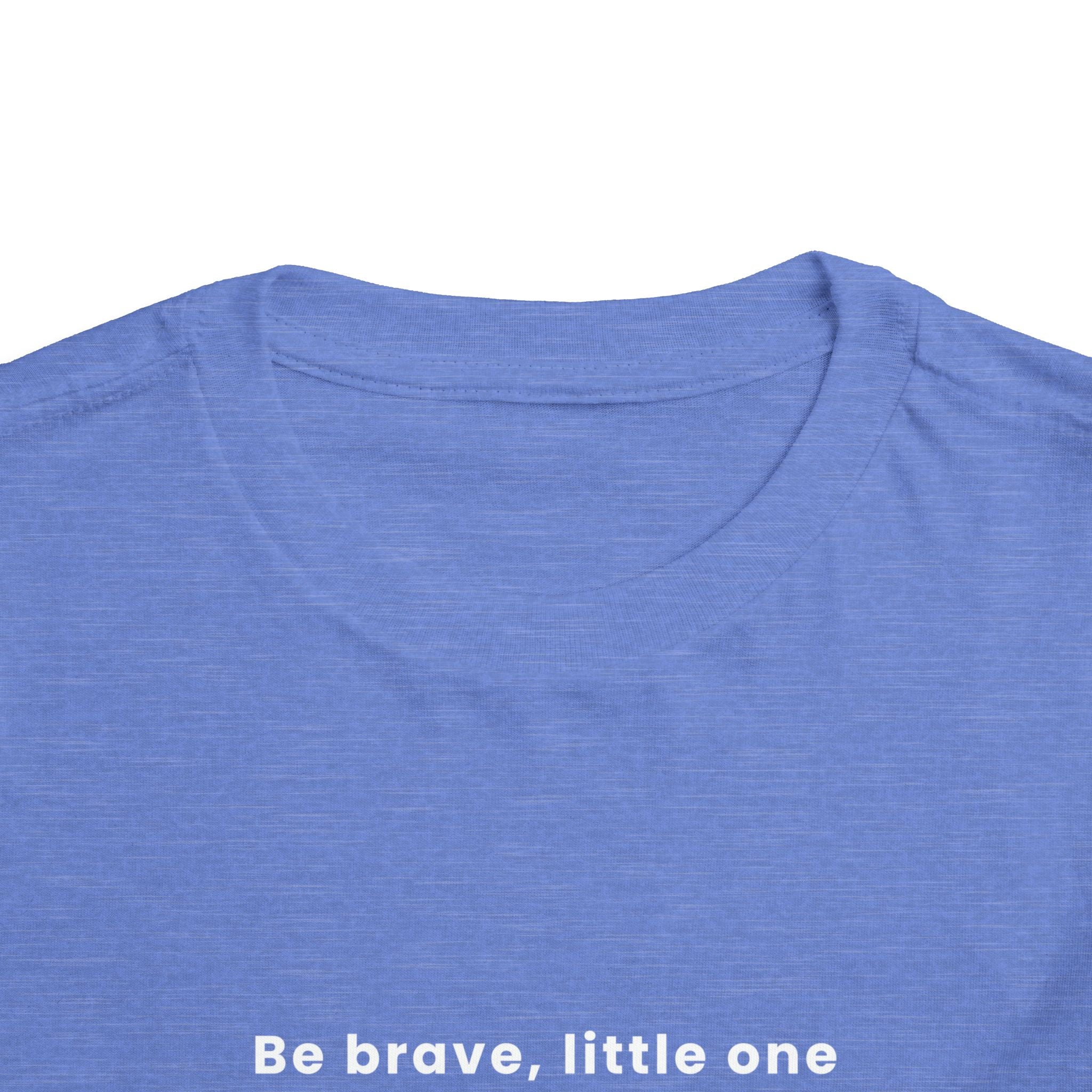 Be Brave Little One | Toddler Motivational Graphic Bronze Star Badge T-Shirt