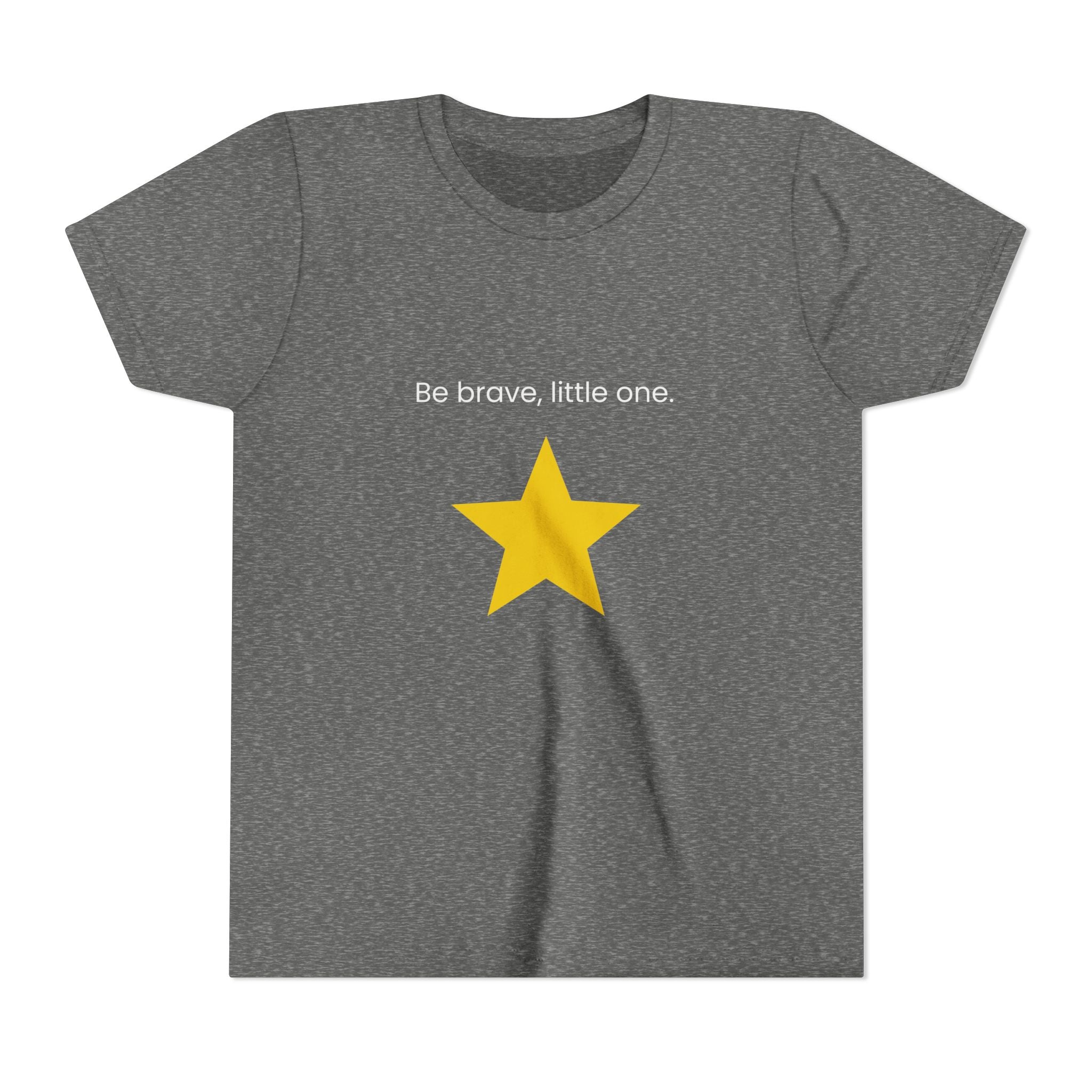 Be Brave Little One | Kids Motivational Graphic Minimalistic Golden Star T-Shirt