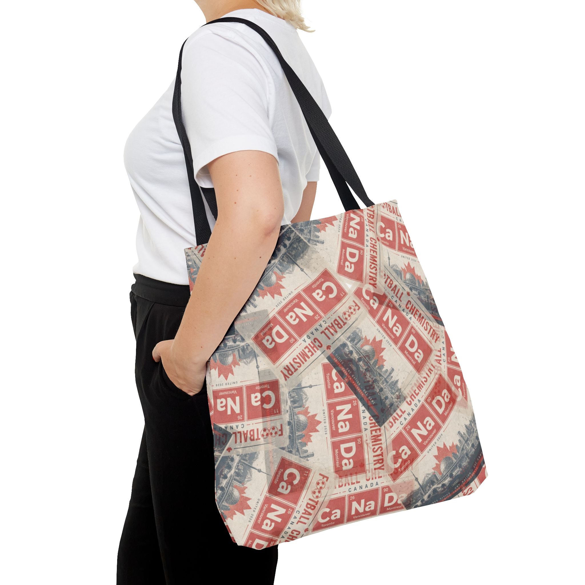 Canada Football Tote Bag | Red. The base element.