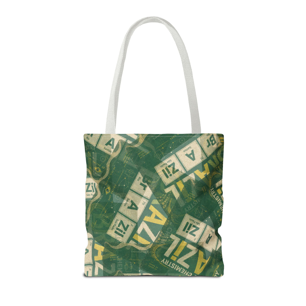 Brazil Football Tote Bag | Green, gold, and chemistry.