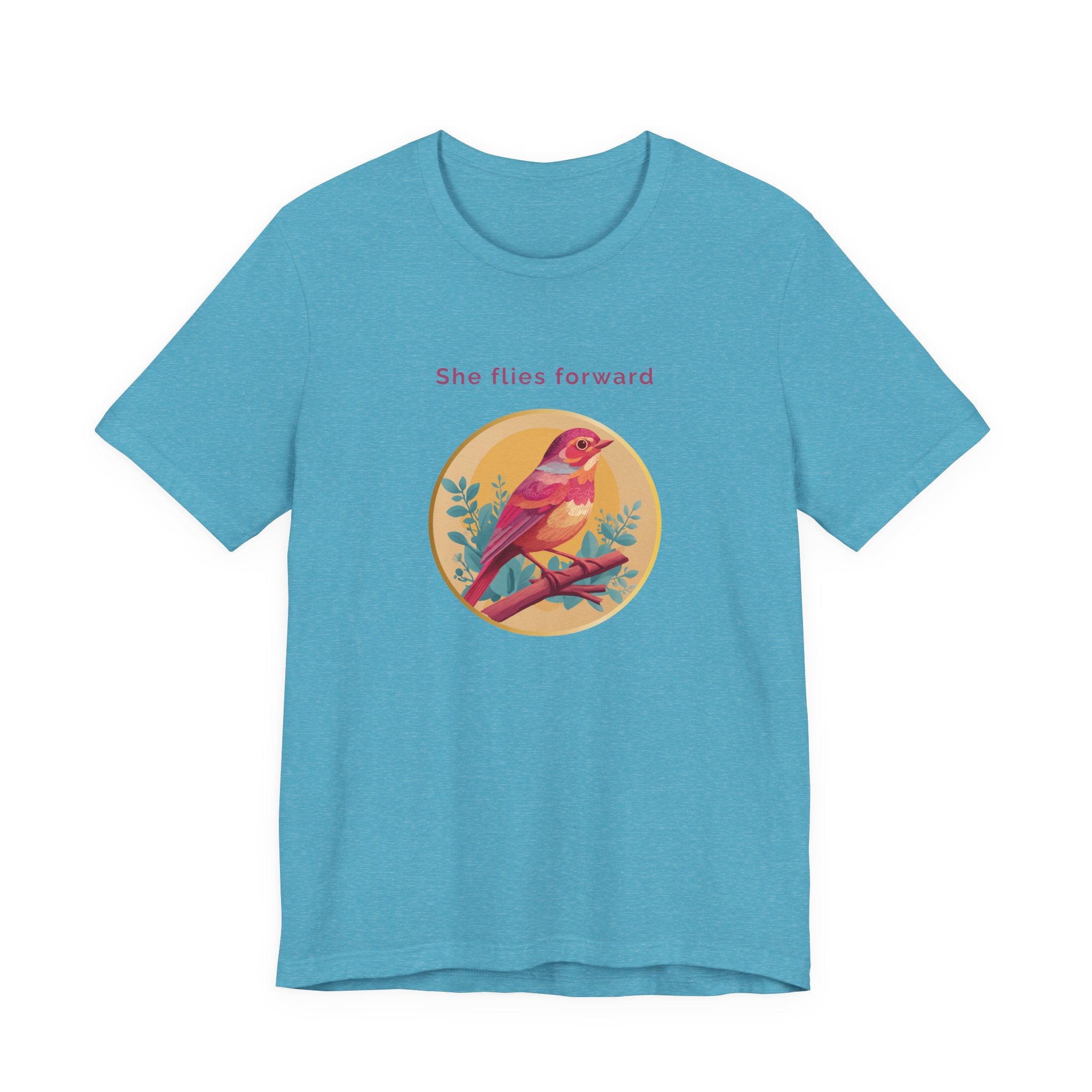 She Flies Forward | Women's Motivational Graphic Soft Ascent T-Shirt