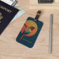 She Flies Forward Luggage Tag | Motivational Graphic Solar Flight