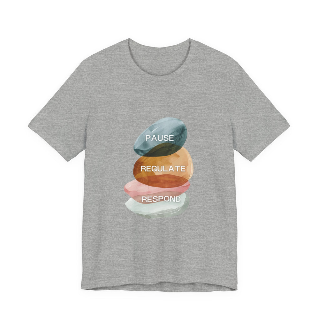 Pause Regulate Respond | Women's Motivational Graphic Vintage Women T-Shirt