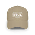 Baseball cap with "Football Chemistry" and "SPain" periodic table elements.