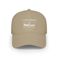Tan baseball cap with "Football Chemistry" and "Hol Land" text.