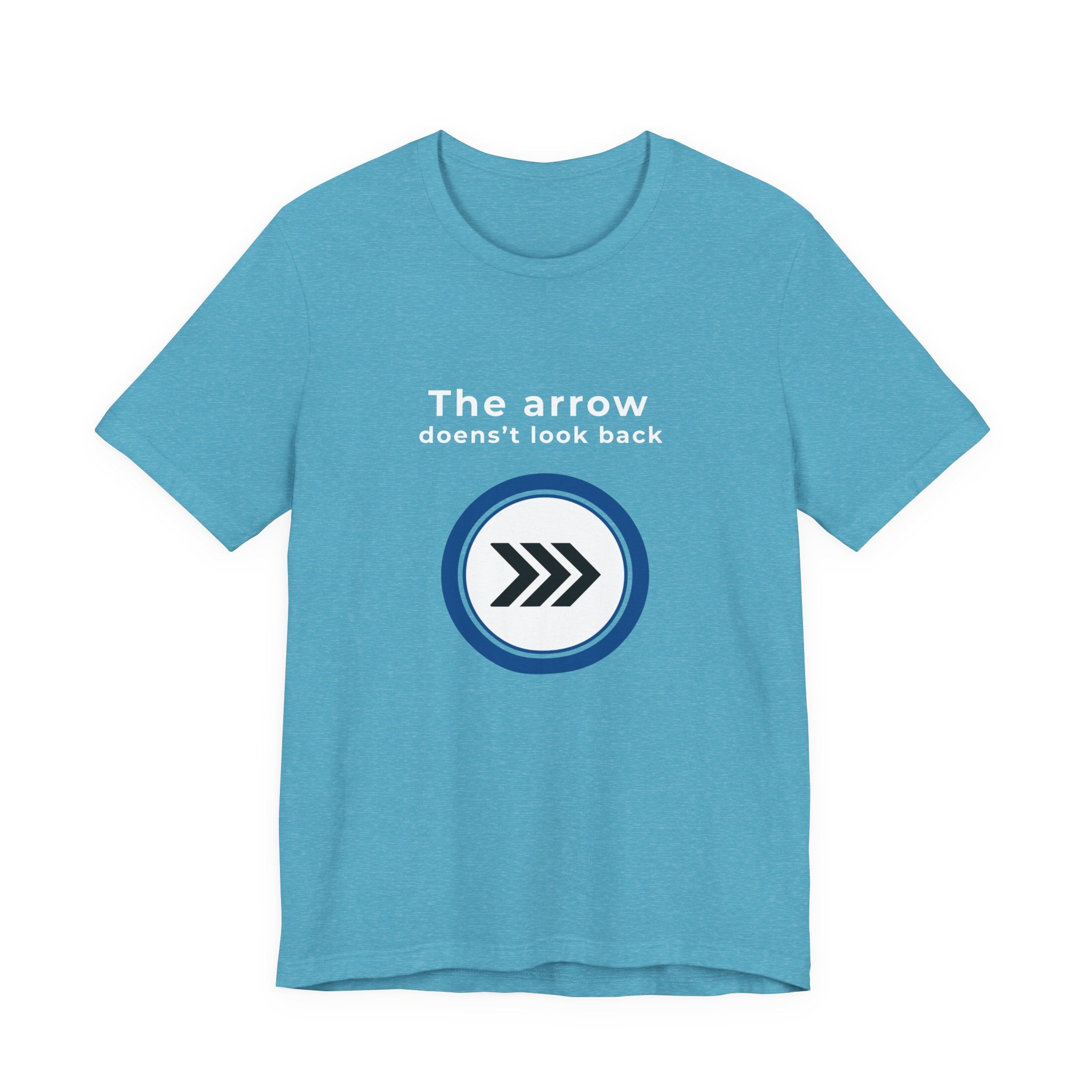 Arrow Circle Graphic Tee — Minimalist Directional Logo T-Shirt