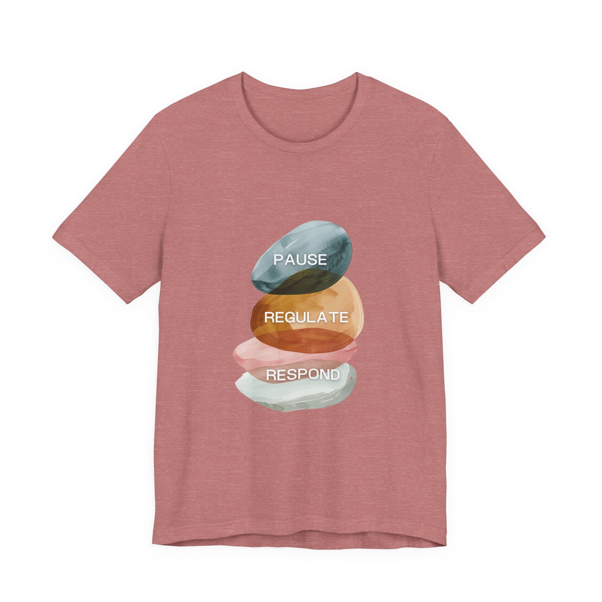 Pause Regulate Respond | Women's Motivational Graphic Vintage Women T-Shirt