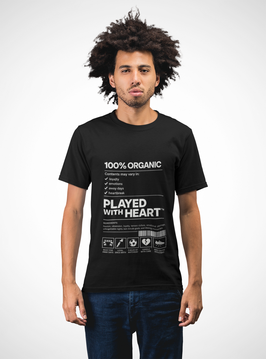 Football Tee | Played with heart. Always.