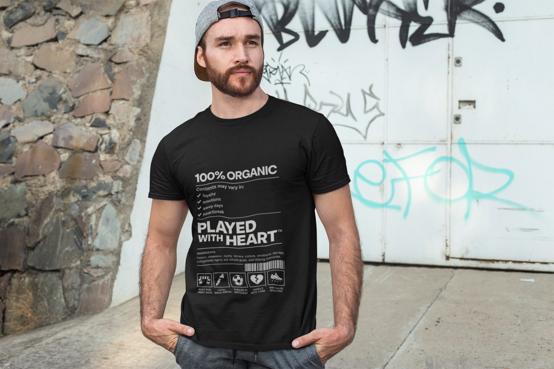 Football Tee | Played with heart. Always.