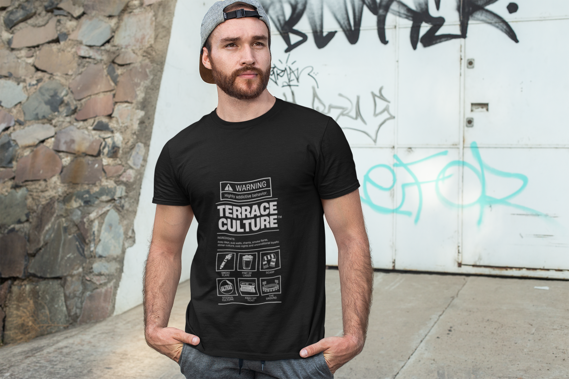 Terrace Culture T-Shirt — 'Instructio Label' Graphic Tee